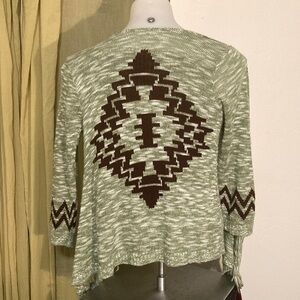 🌈 Derek Heart free size open front fringed cardigan